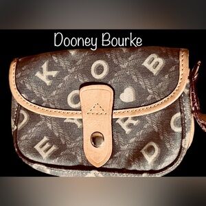 COPY - Dooney & Bourke Leather Brown Wristlet